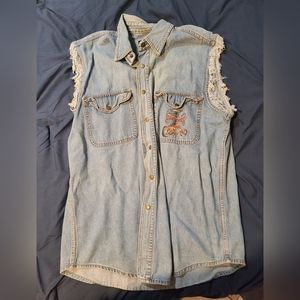 Biker Design sleeveless shirt